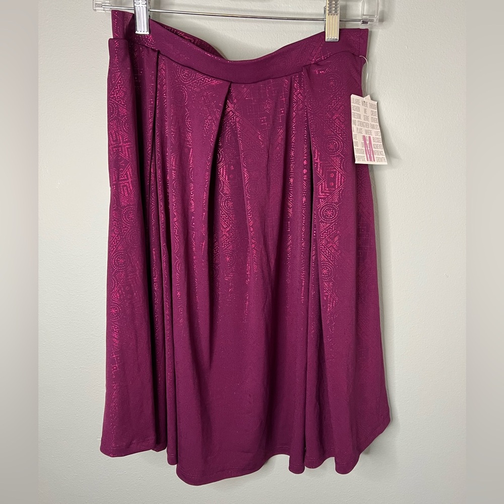 LuLaRoe Elegant Madison Magenta A-Line Skirt